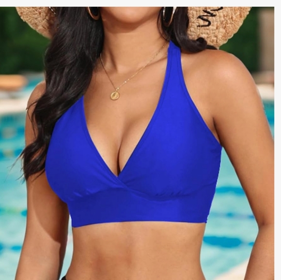 XXL Blue Bikini Top - Picture 2 of 9
